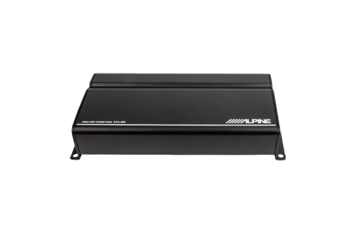 Alpine KTA-450 200W 4-Channel Power Pack Amplifier + NVX 8 Gauge Amp Kit Bundle